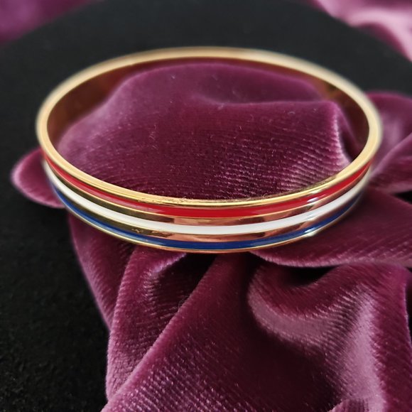 2 For $20   Bangle Bracelet Red White Blue - Picture 2 of 6